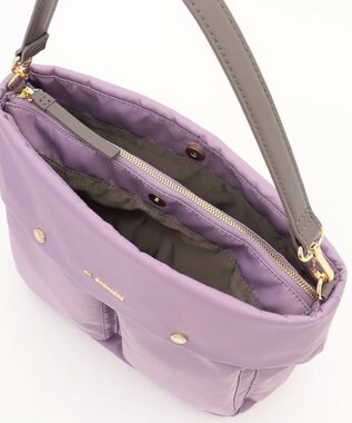 LA BAGAGERIE ダブルフロントポケット2WAYビッグショルダー ライトパープル