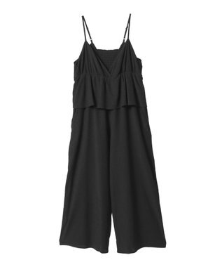 earth music&ecology ペプラムロンパース Black