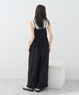 earth music&ecology ペプラムロンパース Black