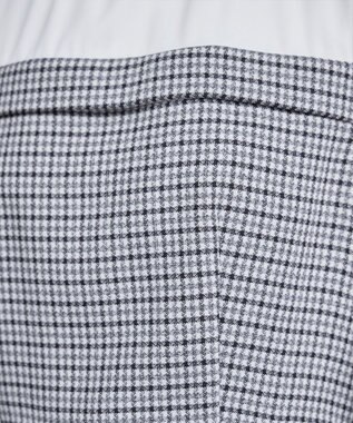 Tiaclasse 【洗える】ビスチェ風ツイードチェックドッキングワンピース オフホワイト