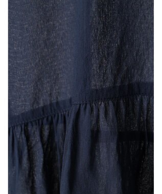 CRAFT STANDARD BOUTIQUE ウ゛ィンテージボイルティアード切替ブラウス Deep Blue