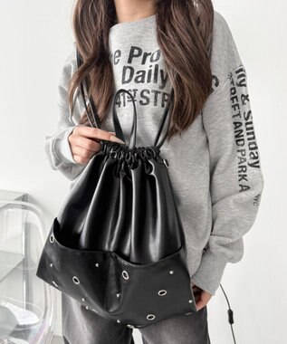 WEGO ハトメデザインナップサック