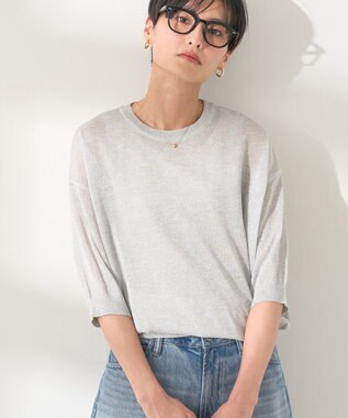 AMERICAN HOLIC ラメシアーニット Light Gray
