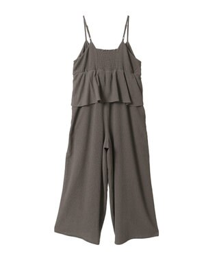 earth music&ecology ペプラムロンパース Mocha
