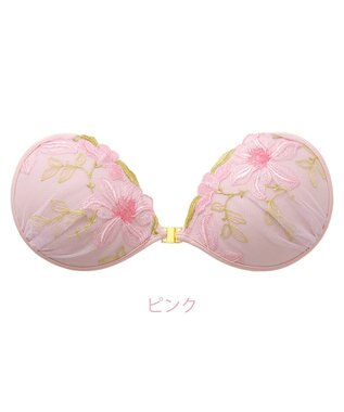 BRADELIS New York 【NuBra / ナチュラルタイプ】ヌーブラ・エアーライト エブリン  ブラ特有の締めつけがないストレスフリーブラ ピンク
