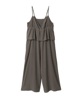 earth music&ecology ペプラムロンパース Mocha