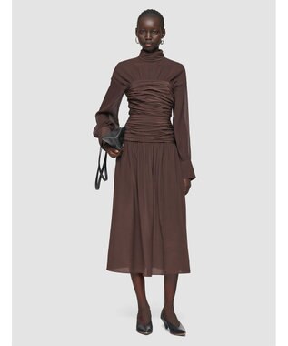  クレープ ド ソワ ミックス　スカート