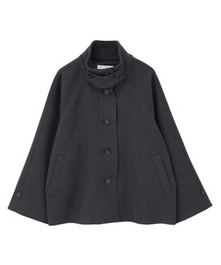 CRAFT STANDARD BOUTIQUE スタンドカラーメルトンショートコート Charcoal Gray