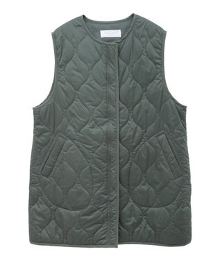 Green Parks キルティングＺＩＰベスト Khaki