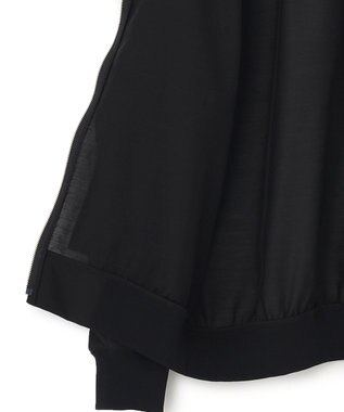 23区 【洗える】シアー ブルゾン ブラック系