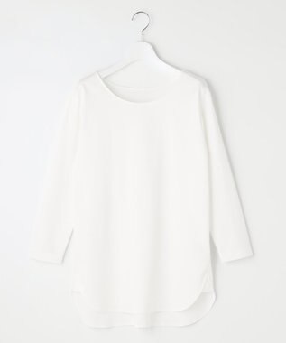 自由区 【洗える】ハイカウントインナー カットソー ホワイト系