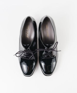 BONTRE 【pied du lapan/ピエドラパン】レースアップヒールパンプス/50679ZE ブラックエナメル