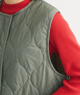 Green Parks キルティングＺＩＰベスト Khaki