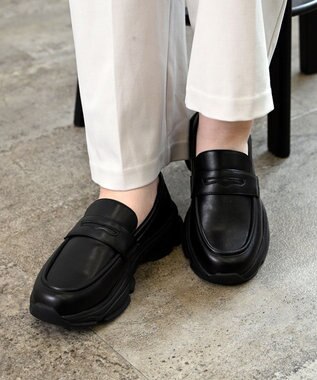 APOM ウォーターレジストスニーカーローファー ブラック