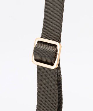 LA BAGAGERIE ツイルナイロン×エナメル 2WAYトートバッグ Sサイズ カーキ