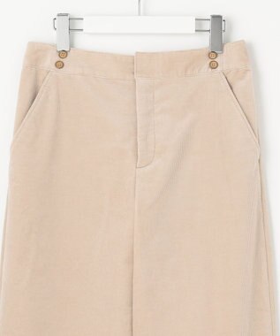 J.PRESS LADIES 【洗える】ハイブリッドAIRDUROY ワイド パンツ ベージュ系