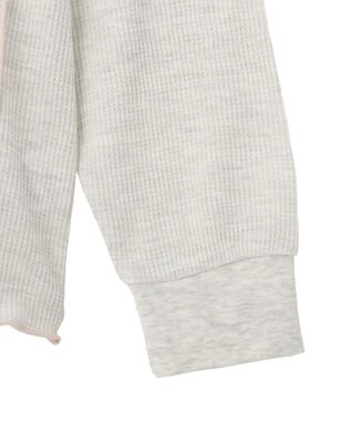 AMERICAN HOLIC 【選べる丈】ヘンリーネックワッフルメロープルオーバー Oatmeal