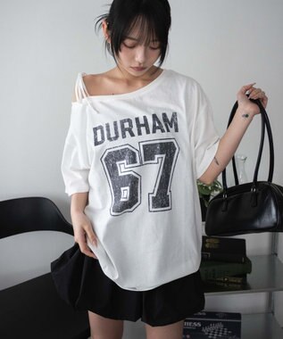 WEGO ２WAYグラフィックワンショルBIGT ホワイト