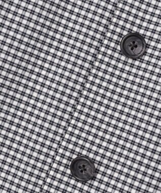 J.PRESS LADIES Lightストレッチチェック スタンドカラー コート ダークネイビーギンガム系