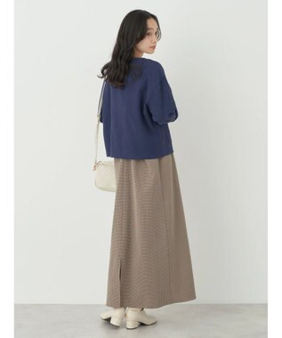 earth music&ecology 金釦スラブカーディガン Navy