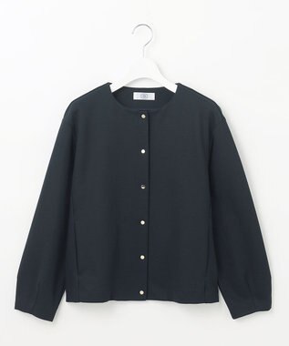 J.PRESS LADIES ミラノリブ カーディガン ネイビー系