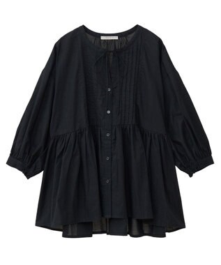 Green Parks ピンタックブラウス White