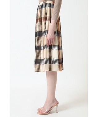 DAKS ハウスチェック プリーツ フレア スカート ハウスチェック