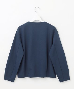 J.PRESS LADIES ミラノリブ カーディガン ダルブルー系