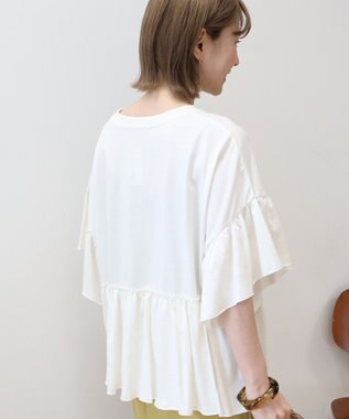 AMERICAN HOLIC バックフリル半袖プルオーバー Off White