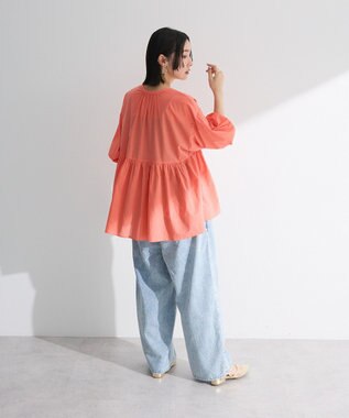 Green Parks ピンタックブラウス White