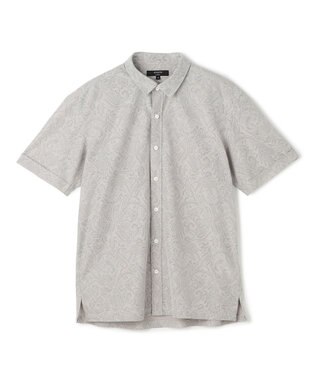 JOSEPH HOMME 【新柄】ヨシタレース　レギュラーカラー半袖シャツ ライトグレー系