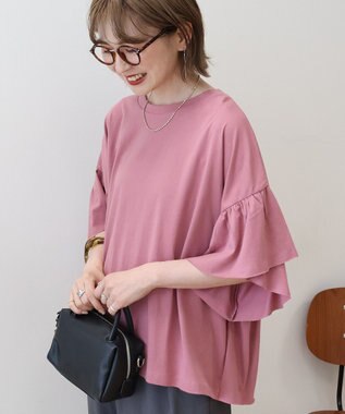 AMERICAN HOLIC バックフリル半袖プルオーバー Pink