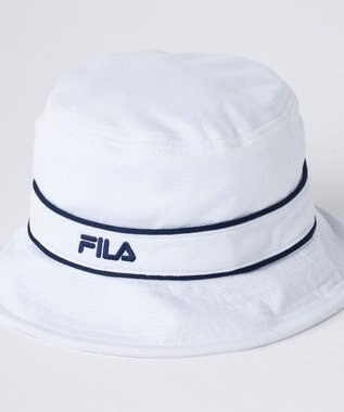 FILA GOLF／marie claire 【FILA GOLF】保冷剤ポケット付きハット ホワイト