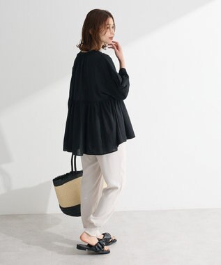 Green Parks ピンタックブラウス White