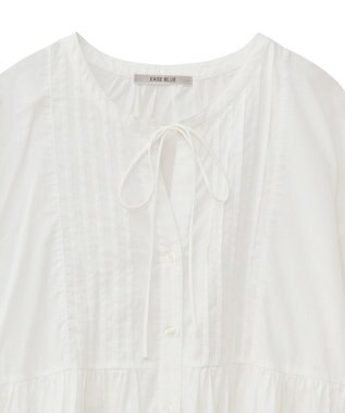 Green Parks ピンタックブラウス White