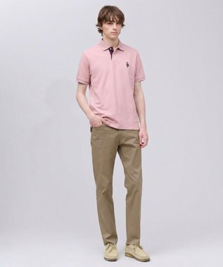 J.PRESS MEN 新デザイン【BULLDOG BOY / 8色展開】カノコレジメン ポロシャツ ローズ系