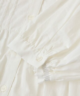 Green Parks ピンタックブラウス White