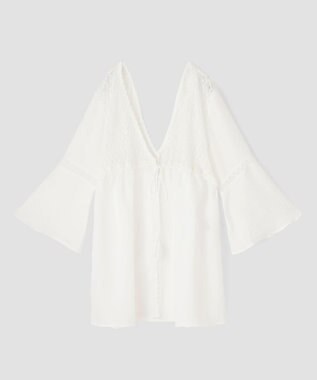 San-ai Resort（三愛水着楽園） レース羽織り　F　【San-ai Resort（サンアイリゾート）】 ホワイト