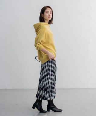 ANY 【洗える】スウェットライクフーディ イエロー