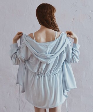 San-ai Resort（三愛水着楽園） 【SALE】シャツ風パーカーM・L【Big Apple's（ビッグアップルズ）】 ブルー