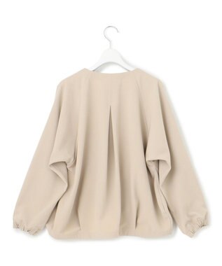 J.PRESS YORK STREET 【WOMEN】ジャージーライクツイル ドルマンブルゾン ベージュ系