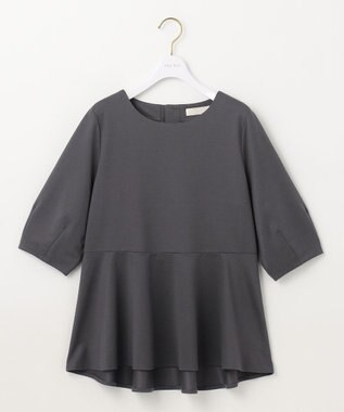 ANY SIS S 【接触冷感/UVカット】サカリバ ペプラム プルオーバー スレート