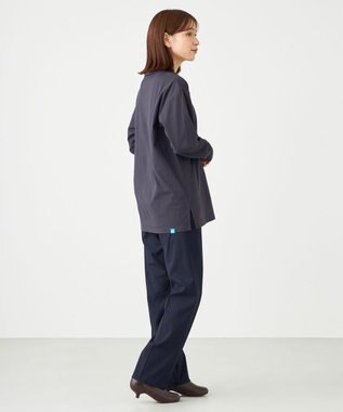 SHARE PARK LADIES 【UVカット・吸水速乾・ストレッチ・軽量 】モックネックＴシャツ グレー系