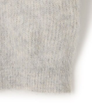 UNFILO アルパカシャギー ロングニット グレー