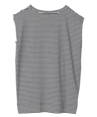 AMERICAN HOLIC ショルダータックノースリーブプルオーバー Border Navy