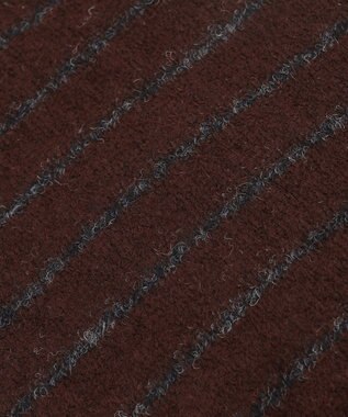 JOSEPH ABBOUD 【サイズ調整可】ワイドチョークストライプハンチング ダークブラウン系2