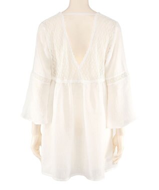 San-ai Resort（三愛水着楽園） レース羽織り　F　【San-ai Resort（サンアイリゾート）】 ホワイト