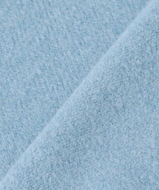 UNFILO 【前後着用 可能】ふわふわニット 2WAY パールボタンカーディガン サックス