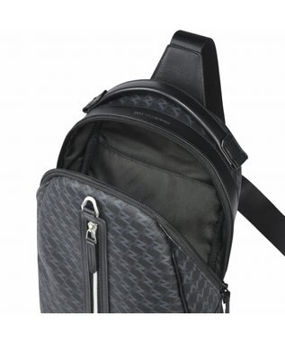 ZERO HALLIBURTON  ZH-モノグラム ショルダーバッグ 7L 630g 81523 ブラック