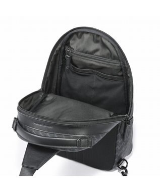 ZERO HALLIBURTON  ZH-モノグラム ショルダーバッグ 7L 630g 81523 ブラック